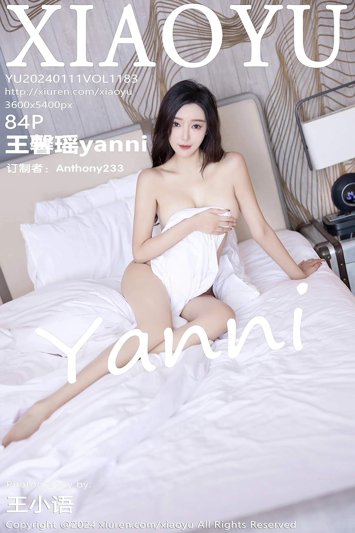 [XiaoYu画语界]Vol.1183_女神王馨瑶yanni白色OL制服露灰色蕾丝内衣配开档黑丝诱惑写真84P-秀人网 - XiuRen.Xyz